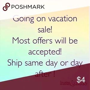 Going on VACATION SALE
